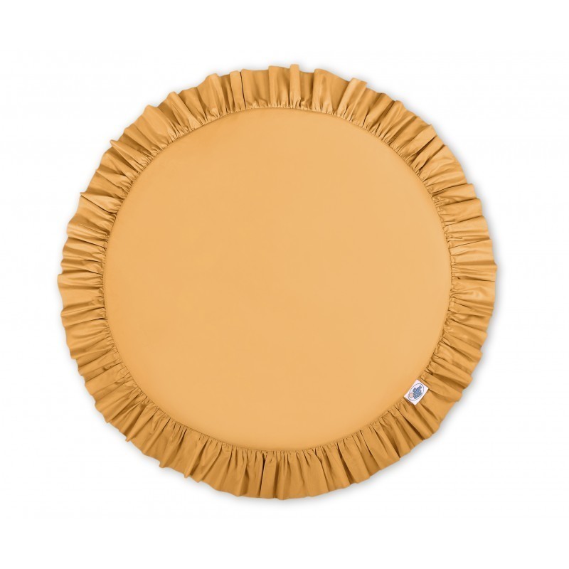 Mängumatt ümmargune, sinepikollane | FreshDesign.ee