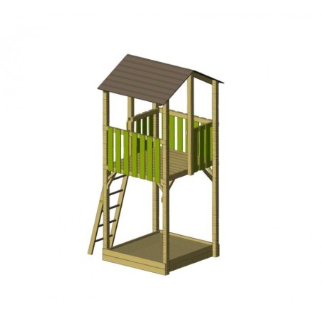 Klassikaline mänguväljak C1 liumäega 150 cm | FreshDesign.ee