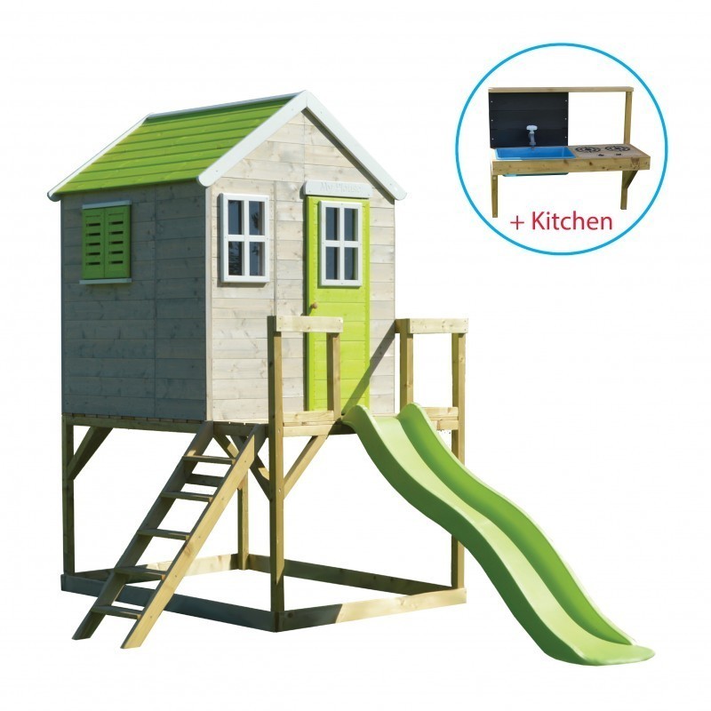 Mängumaja mänguväljak M22L roheline (moodu... | FreshDesign.ee