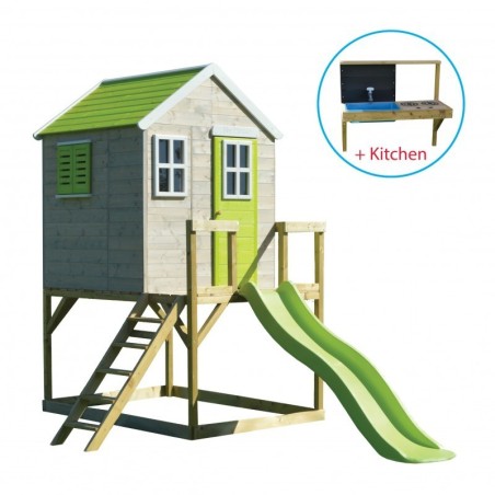 Mängumaja mänguväljak M22L roheline (moodu... | FreshDesign.ee