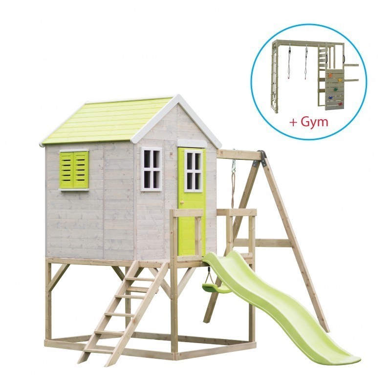 Mängumaja mänguväljak M24L roheline koos p... | FreshDesign.ee