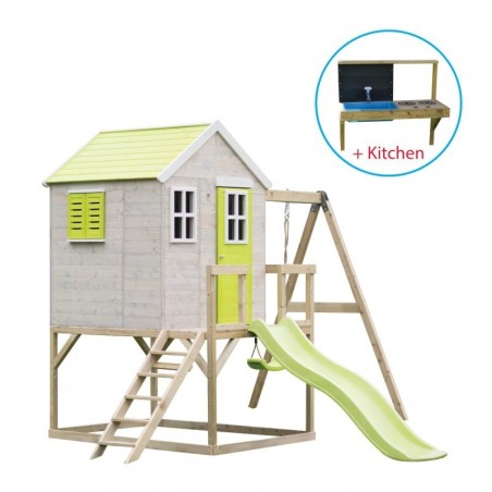 Mängumaja mänguväljak M24L roheline (moodu... | FreshDesign.ee