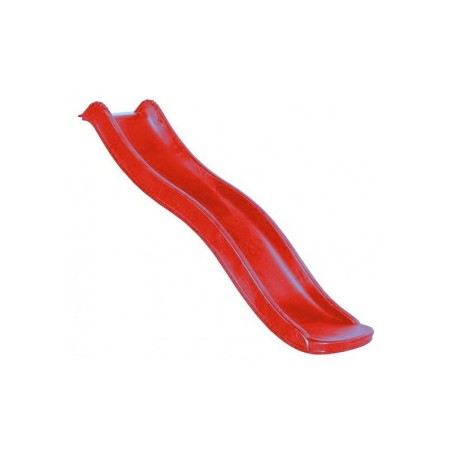 Mängumaja mänguväljak M24R punane koos platvormi, liumäe ja ühe kiigu ning ronimismooduliga