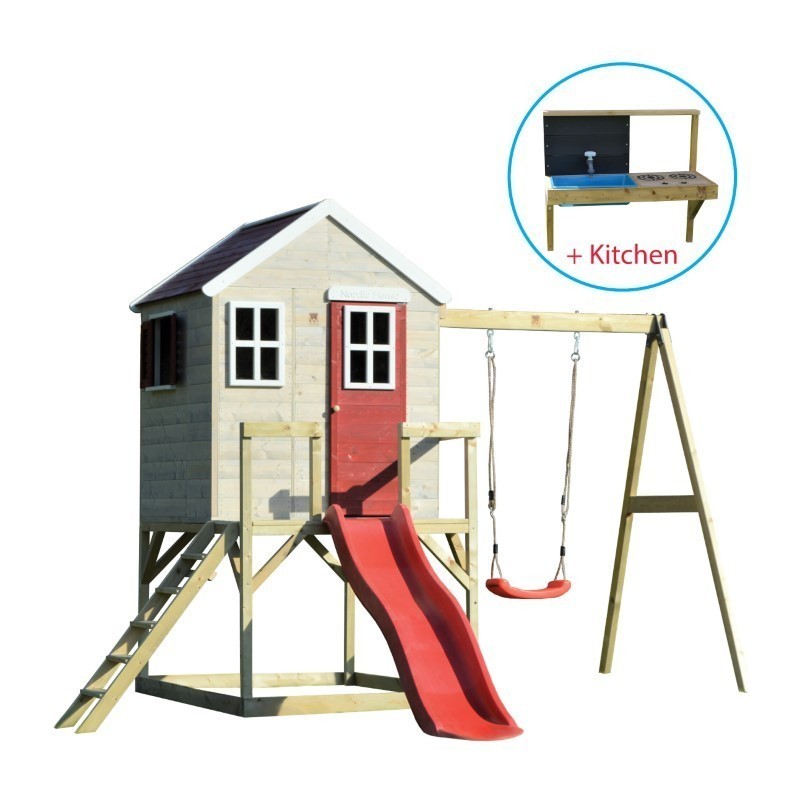 Mängumaja mänguväljak M24R punane (moodul ... | FreshDesign.ee