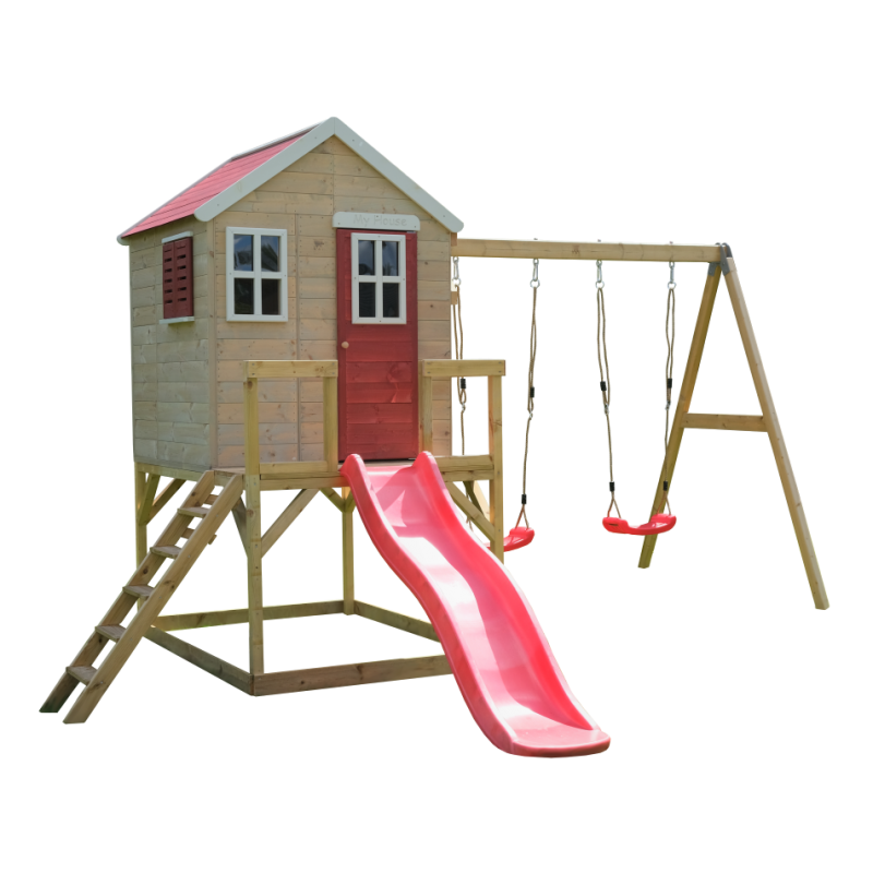 Mängumaja mänguväljak M28R punane (moodul ... | FreshDesign.ee