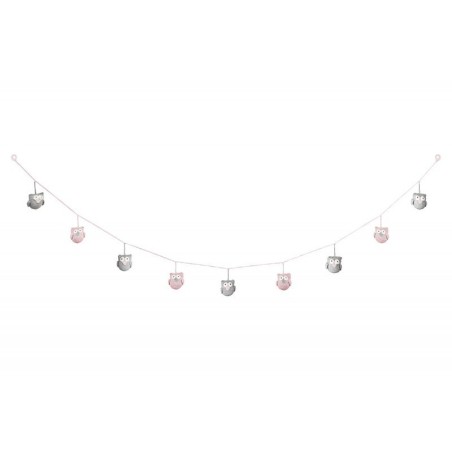 Heegeldatud vanik, öökullid, roosa | FreshDesign.ee