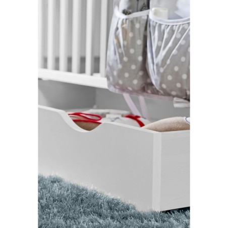 Võrevoodi sahtliga 120x60 Basic valge | FreshDesign.ee