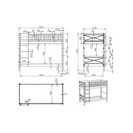 Scott narivoodi 90x200 cm | FreshDesign.ee
