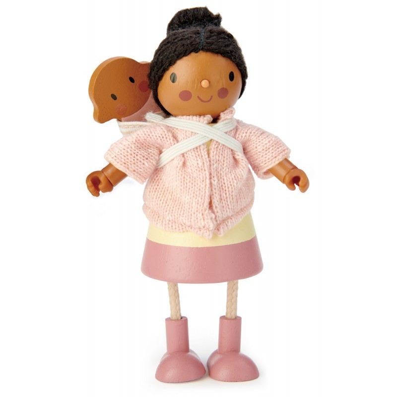 Puidust nukumaja nukk Mrs.Forrester beebiga | FreshDesign.ee