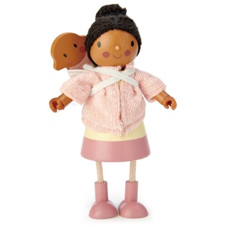 Puidust nukumaja nukk Mrs.Forrester beebiga | FreshDesign.ee