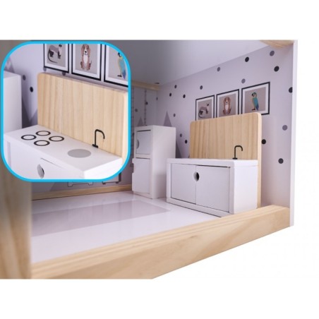 Puidust nukumaja + mööbel, 80 cm | FreshDesign.ee