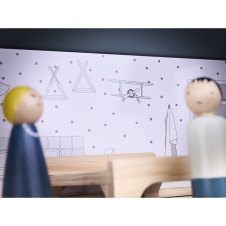 Puidust nukumaja + mööbel, 80 cm | FreshDesign.ee