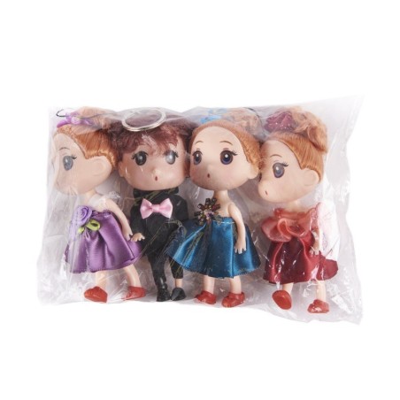 Nukumaja nukud 3 tüdrukut + 1 poiss, 13 cm | FreshDesign.ee