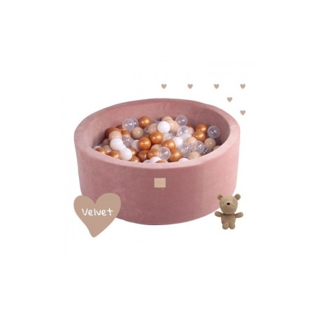 Pallimeri Teddy bear velvet H40 + 250 palli | FreshDesign.ee