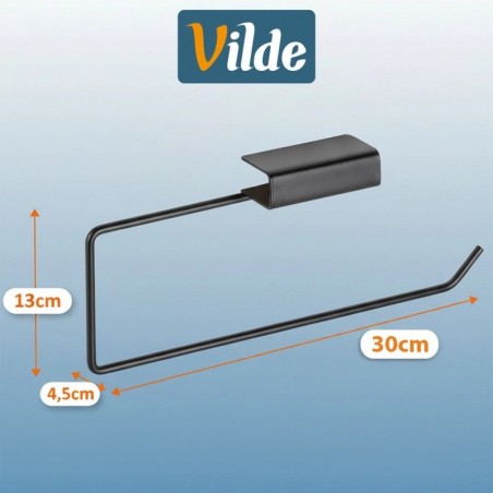 Metallist paberrätikuhoidja, must, 30x4,5x13 cm | FreshDesign.ee