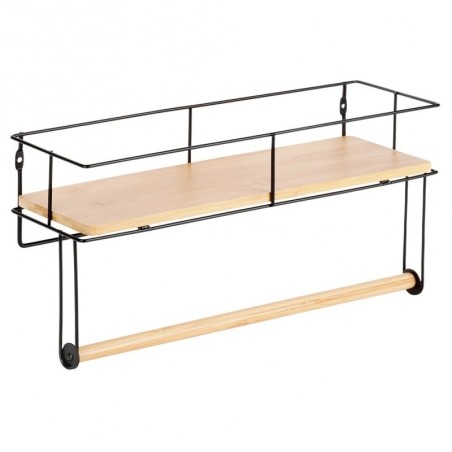 Paberrätikuhoidja riiuliga, metall, must, ... | FreshDesign.ee