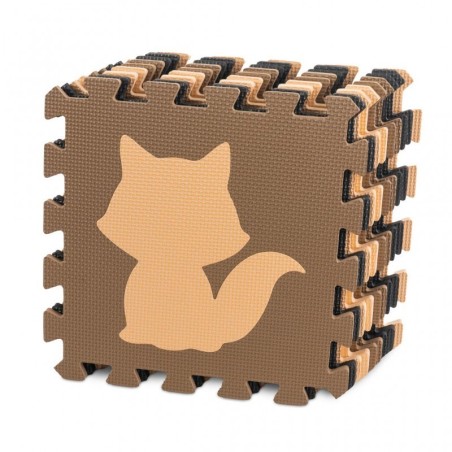 Puslematt beež/pruun/must, 9 osa, 85CM X 85CM | FreshDesign.ee