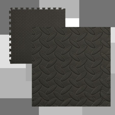 Puslematt, 60x60 cm, 4 tk komplektis, must | FreshDesign.ee