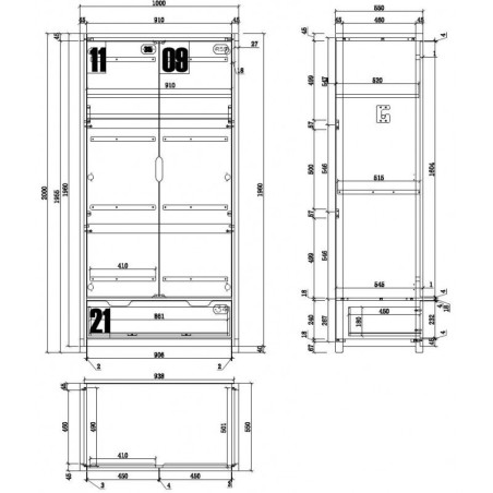 Alex 2 uksega riidekapp | FreshDesign.ee