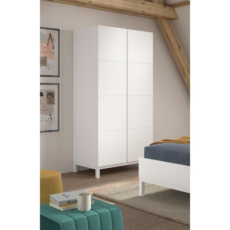 Riidekapp EVA 2 uksega, valge | FreshDesign.ee