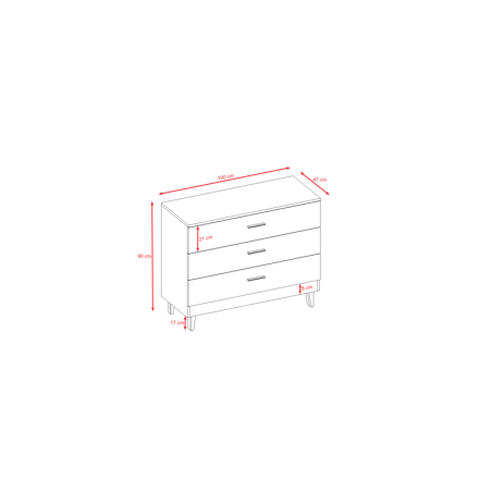 Kummut kubi valge, 90 x 100 cm | FreshDesign.ee