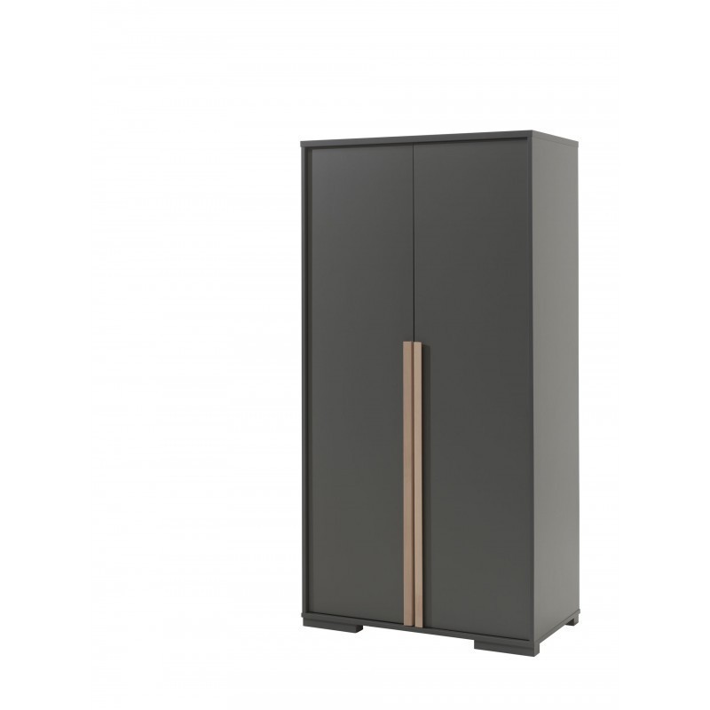 Riidekapp London 2 uksega, antratsiit/pöök | FreshDesign.ee