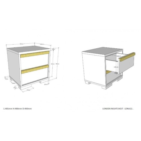 Öökapp London, antratsiit/pöök | FreshDesign.ee