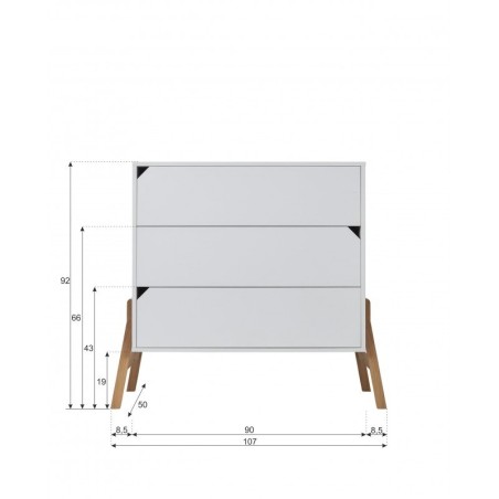 Lotta sahtlitega kummut hall | FreshDesign.ee