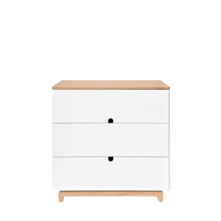 Kolme sahtliga kummut NOMI tamm/valge | FreshDesign.ee