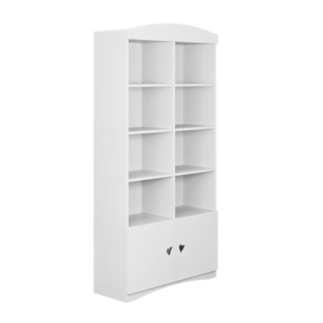 Raamaturiiul Julia valge, 186 x 90 cm | FreshDesign.ee