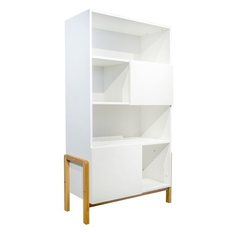 Raamaturiiul valge, 160 x 90cm | FreshDesign.ee