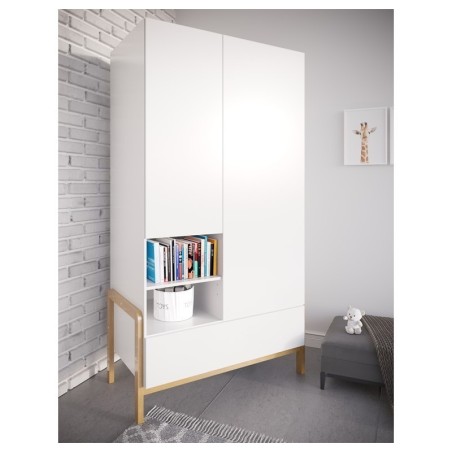 Riidekapp valge, 180 x100 cm | FreshDesign.ee