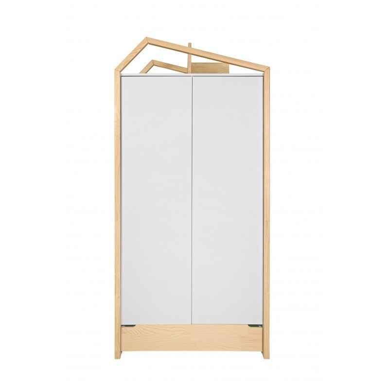 2-ukseline riidekapp mänd/valge | FreshDesign.ee