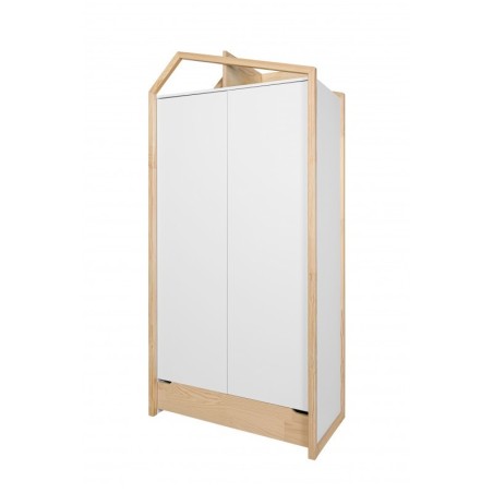 2-ukseline riidekapp mänd/valge | FreshDesign.ee