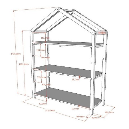 Riiul Dallas, valge | FreshDesign.ee
