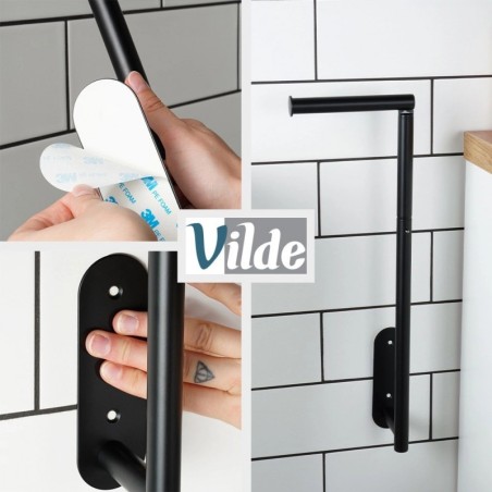 Terasest must tualettpaberihoidja, 46,5 cm | FreshDesign.ee