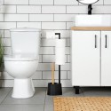 Tualettpaberi alus harjaga, must, 66 cm | FreshDesign.ee
