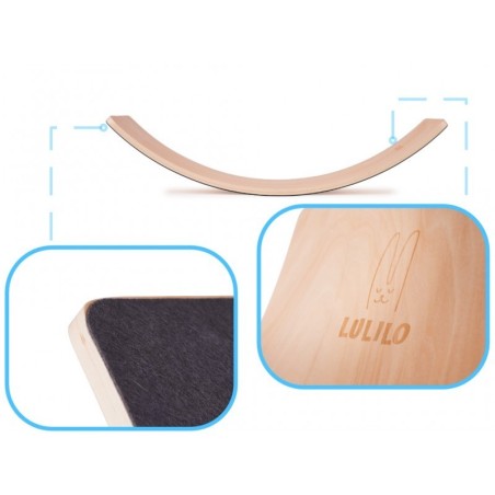 Tasakaalulaud puidust / tumehall vilt | FreshDesign.ee