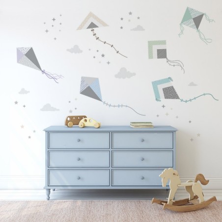 Seinakleebis tuulelohed sinine | FreshDesign.ee