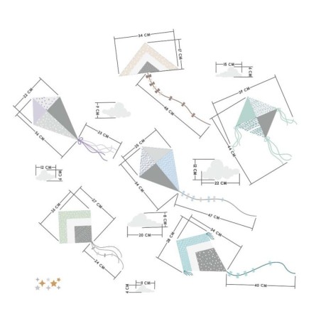 Seinakleebis tuulelohed sinine | FreshDesign.ee