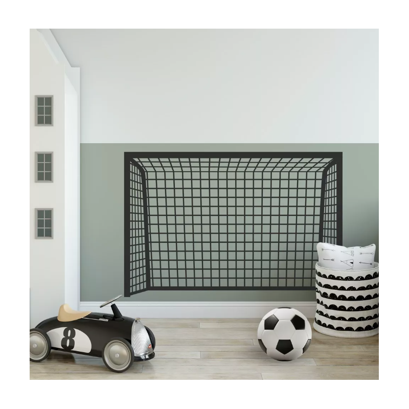 Seinakleebis jalgpallivärav, must | FreshDesign.ee