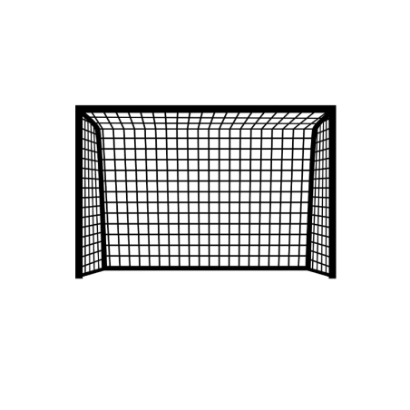 Seinakleebis jalgpallivärav, must