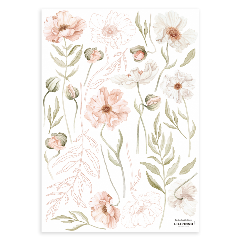 Seinakleebised ISLANDIC POPPIES | FreshDesign.ee