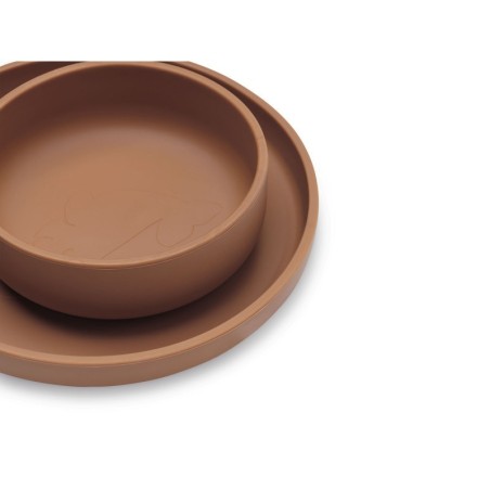 Silikoonist sööginõude komplekt, caramel | FreshDesign.ee