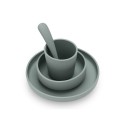 Silikoonist sööginõude komplekt, ash green | FreshDesign.ee