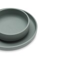 Silikoonist sööginõude komplekt, ash green | FreshDesign.ee