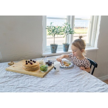 Laste sööginõude komplekt, must/valge | FreshDesign.ee