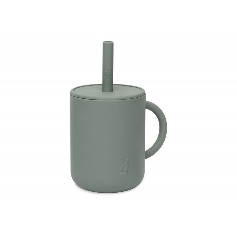 Silikoon joogitops kõrrega, ash green | FreshDesign.ee