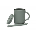Silikoon joogitops kõrrega, ash green | FreshDesign.ee