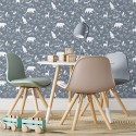 Tapeet Forest Animals sinine | FreshDesign.ee